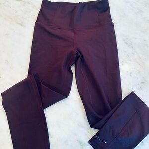 Lululemon Athletica Deep Maroon Leggings